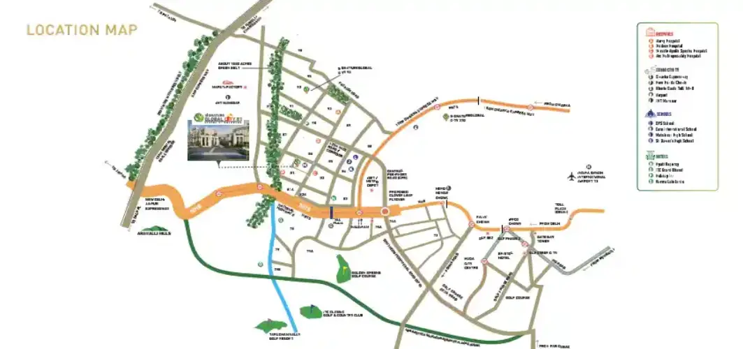 Signature Global City 81 Location Map